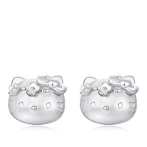 Hello Kitty Sterling Silver Stud Earrings